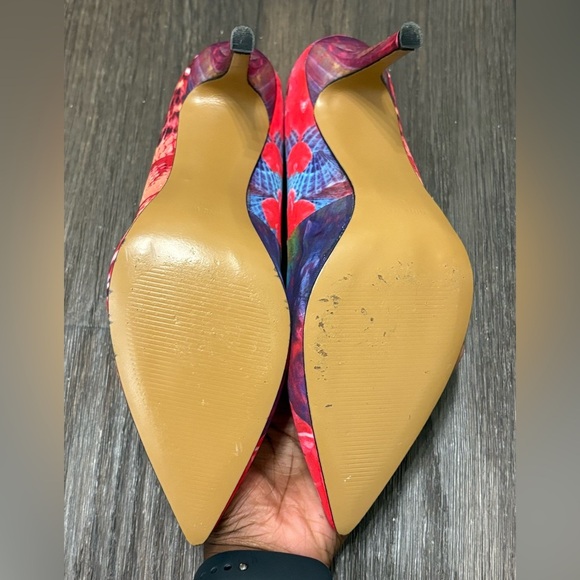 Nine West Martina Floral Print Pointed Toe Pumps – Size 8M - Picture 9 of 9